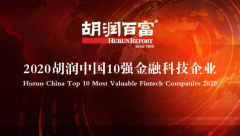 2020胡润中国10强金融科技企业出